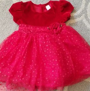 EUC Red formal dress size 18 months